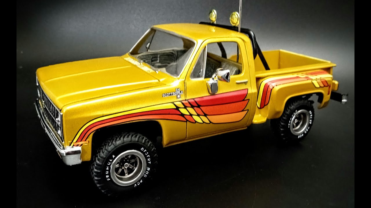 1981 CHEVY PICKUP SOD BUSTER 1/25 SCALE MODEL KIT HOW TO ASSEMBLE PAINT WOOD GRAIN BED SQUAREBODY