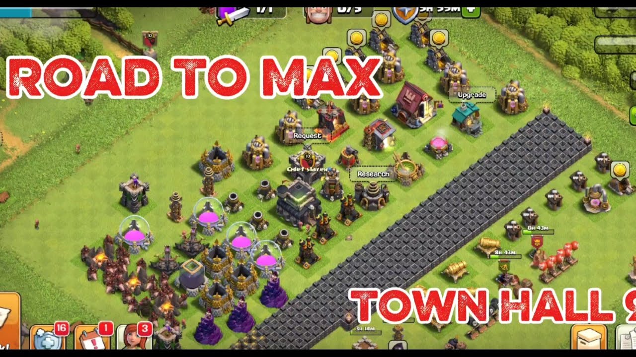 Road to max townhall 9 #coc #classingadda #sumit007 #indiagames #classofclans #9townhall #roadtomax 