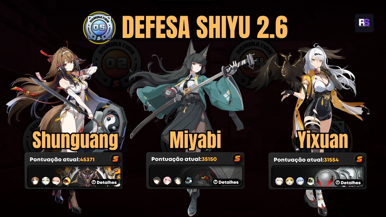 Yixuan M0W1 / Miyabi M5W1 / Shun­guang M2W1 | Defesa Shiyu 🔥 Zenless Zone Zero 2.6 | Stage 5 Rank S+