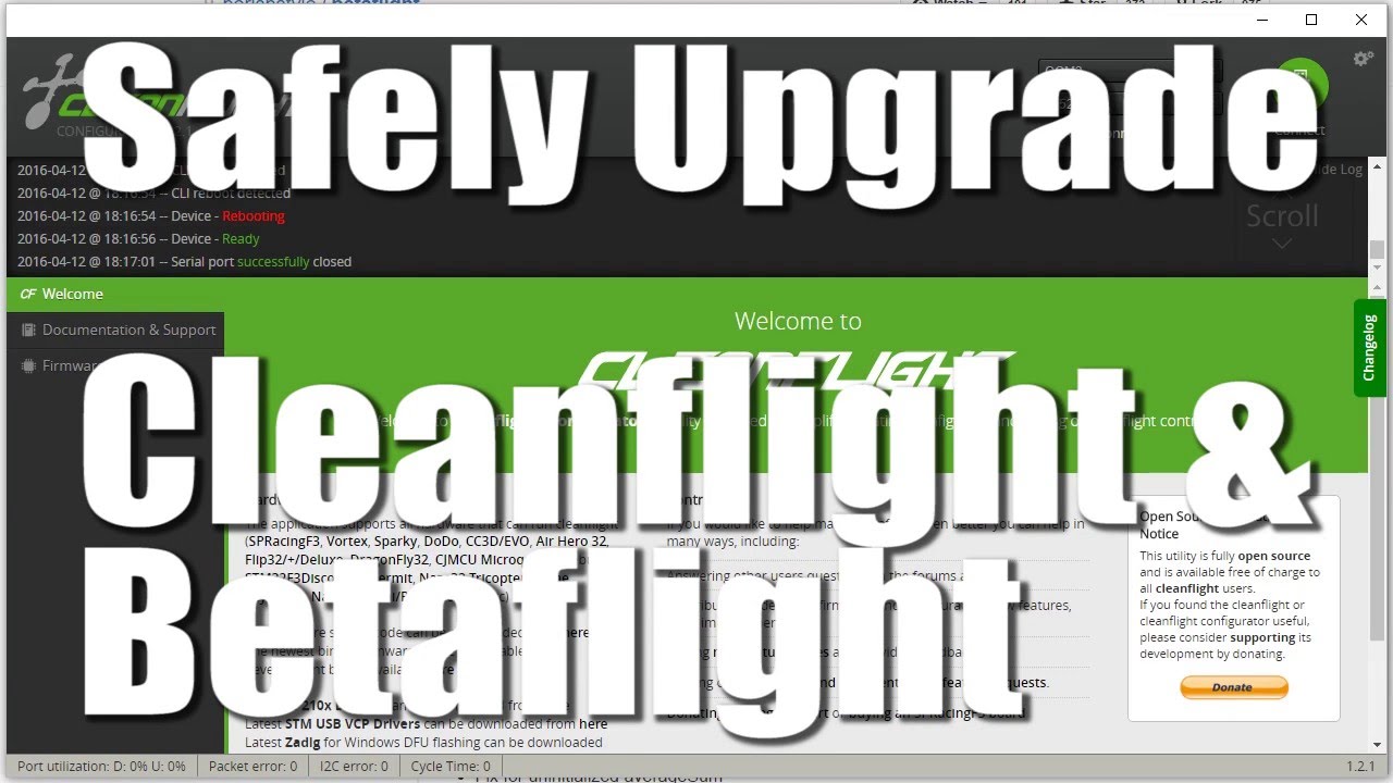 Safely Upgrade Betaflight and Cleanflight