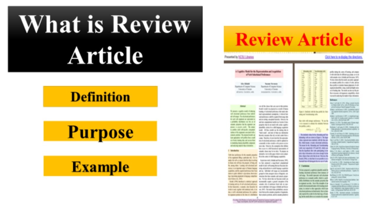 What is a Review Article? How to write a Review Article? Purpose and Importance of  Review Article?