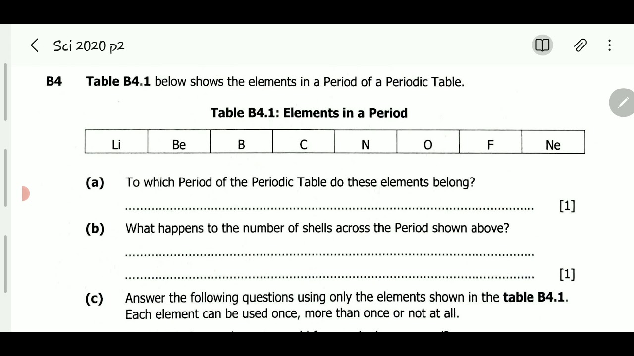 2020 ECZ Science Paper 2 internal question B4