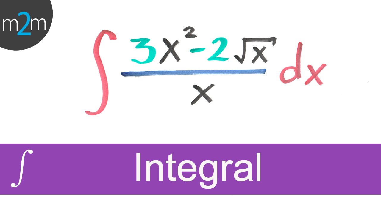 Integral de una función algebraica - ejercicio 1│Integral algebraica *