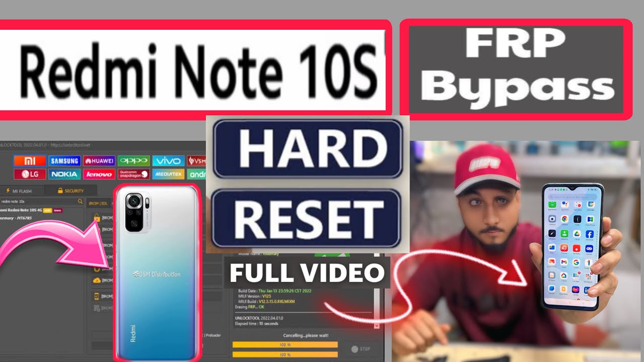 Redmi Note 10s Frp Unlock Tool✅Hard Reset Full Video 2025