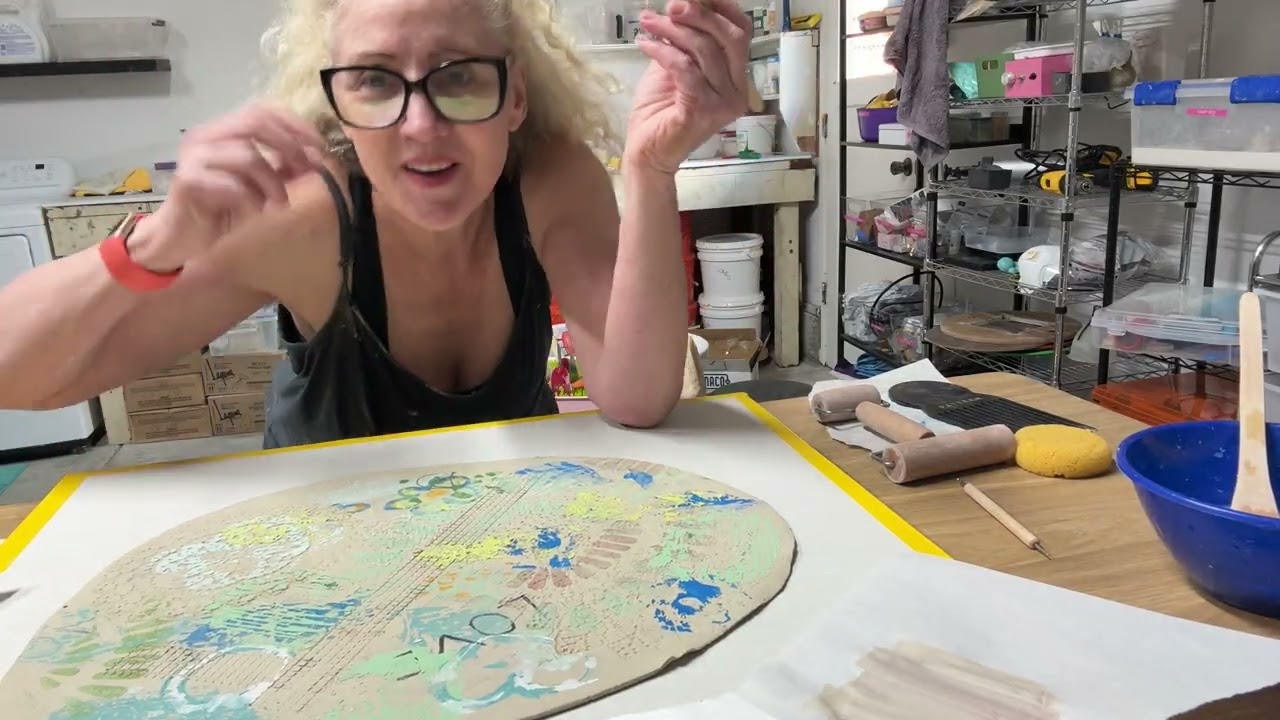 Let's Do Some Mono Printing on Clay!