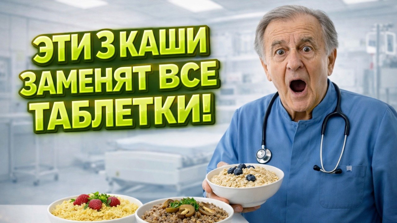 ЧИСТЫЕ АРТЕРИИ В 70 ЛЕТ! 3 Каши по методу Боткина! Как ОЧИСТИТЬ СОСУДЫ от холестерина ЗА КОПЕЙКИ!