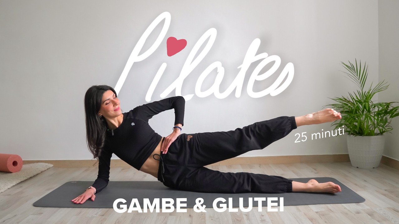 25Min PILATES A CASA per Gambe e Glutei | Tonifica e definisci