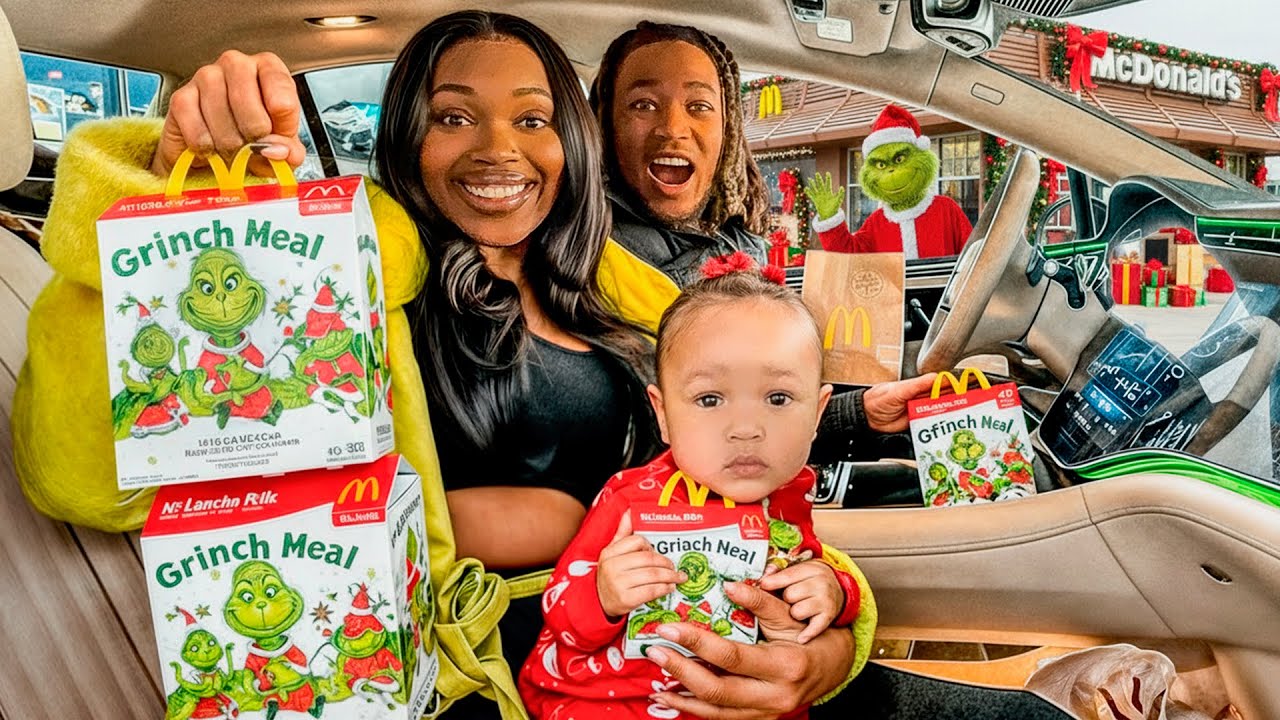 TRYING THE VIRAL GRINCH MEAL FROM MCDONALD'S!