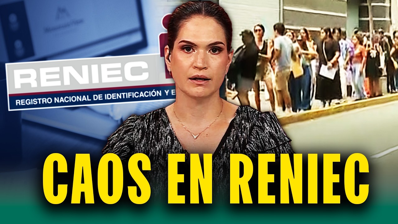 ¿Niegan caos en vivo? Colas interminables por caída de Reniec: 'Ya pasó, trabajaremos fin de semana'