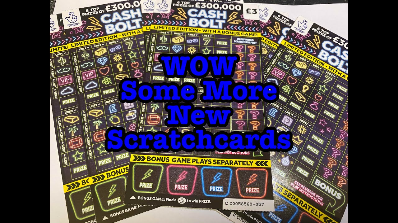 New £3 Cash Bolt Scratchcards