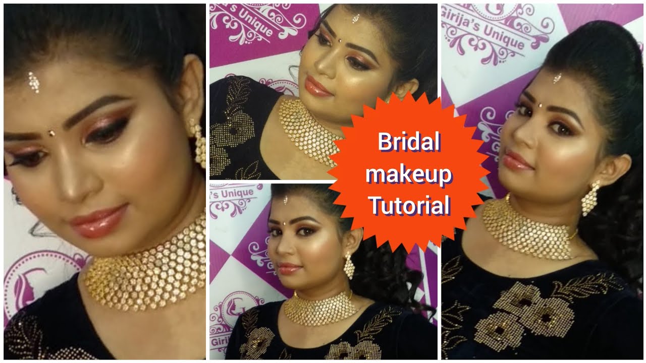 Reception Make up Step by Step Tutorial | Bridal Makeup with Product Details | Lockdown Make up
