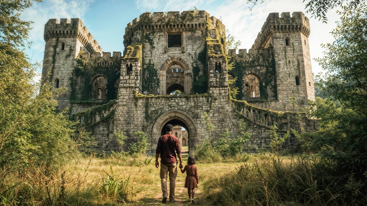 Se Burlaron Cuando Un Padre Soltero Heredó Un Castillo Abandonado, Hasta Que Abrió El Sótano Secreto