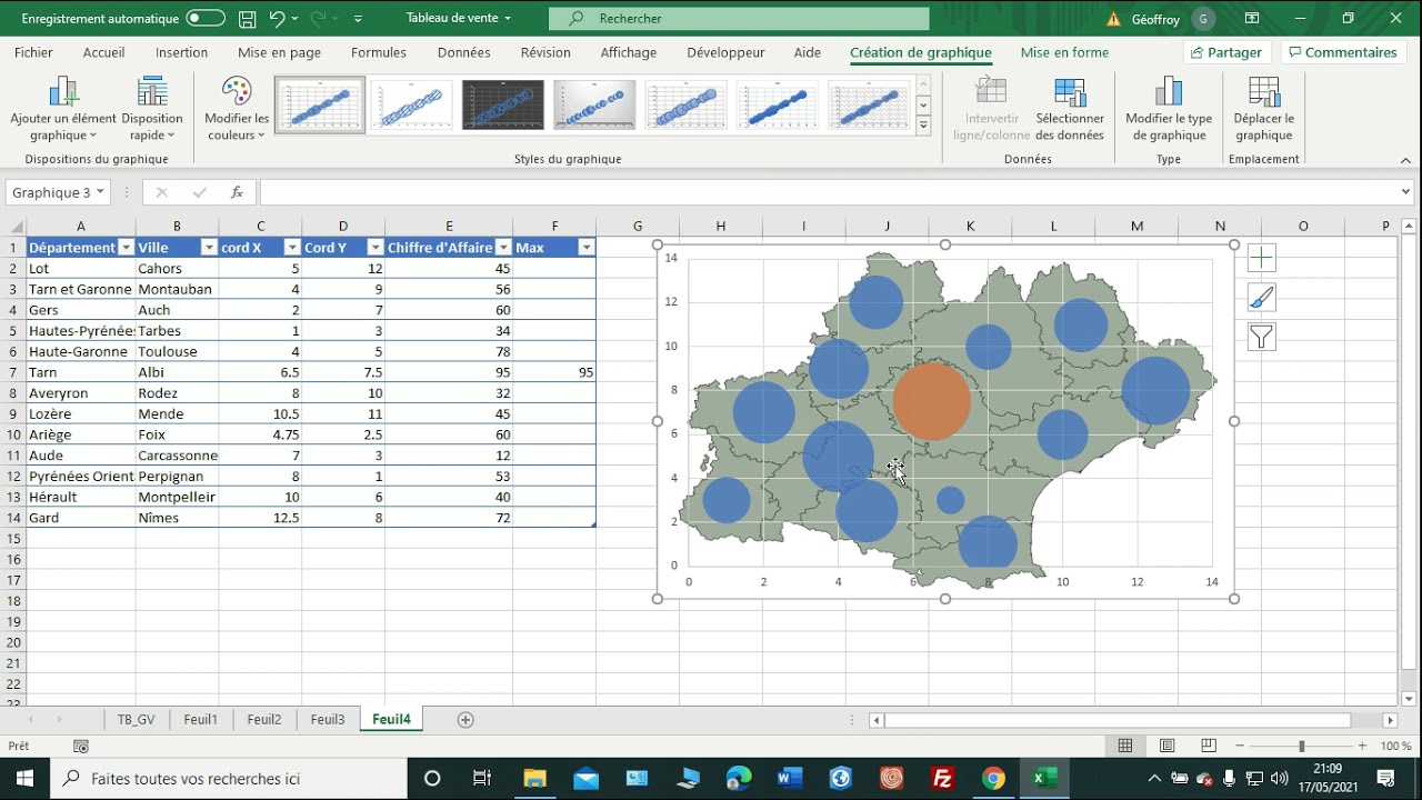Excel - Comment créer rapidement et facilement une carte dynamique dans Excel ?