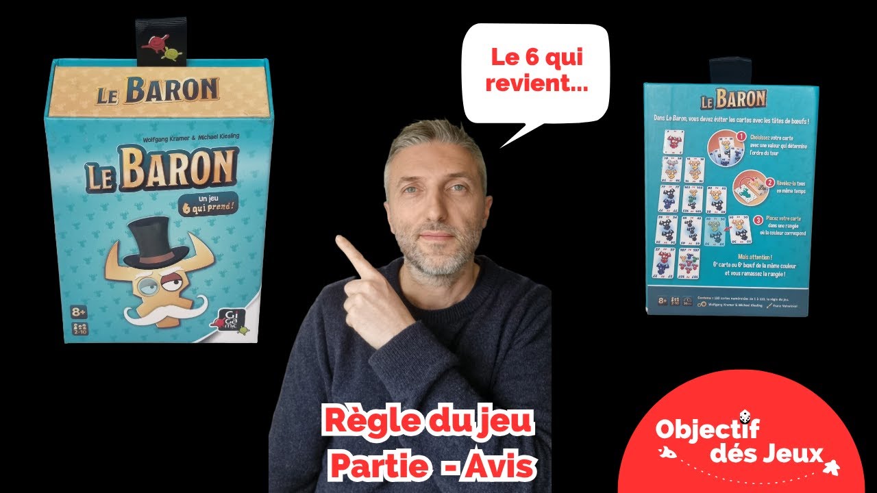 LE BARON Comment jouer une partie solo avec vid&eacute;o r&egrave;gle du jeu de soci&eacute;t&eacute;.