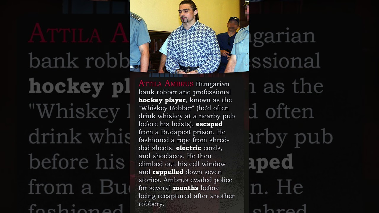 Pro Hockey Player Escapes Prison #prisonescape