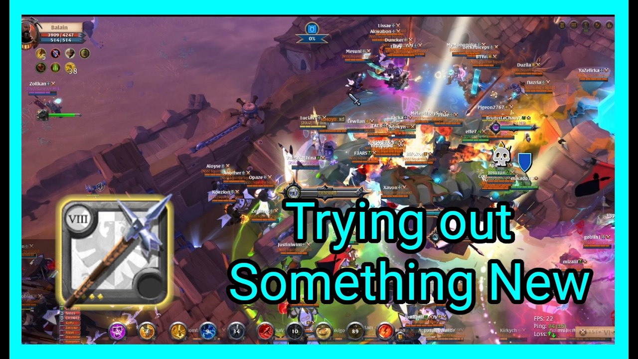 Albion Online ZvZ (Europe) | Trying out Defensive Tank for a Change | Polehammer Def Tank POV