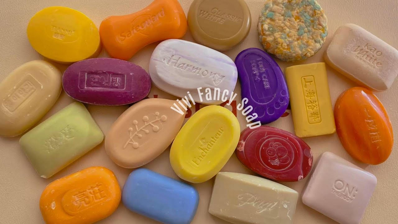 ASMR Soap Cutting/Dry Soap Cutting ASMR/Satisfying Sound ASMR/No Talking/Crunchy Colorful Soaps