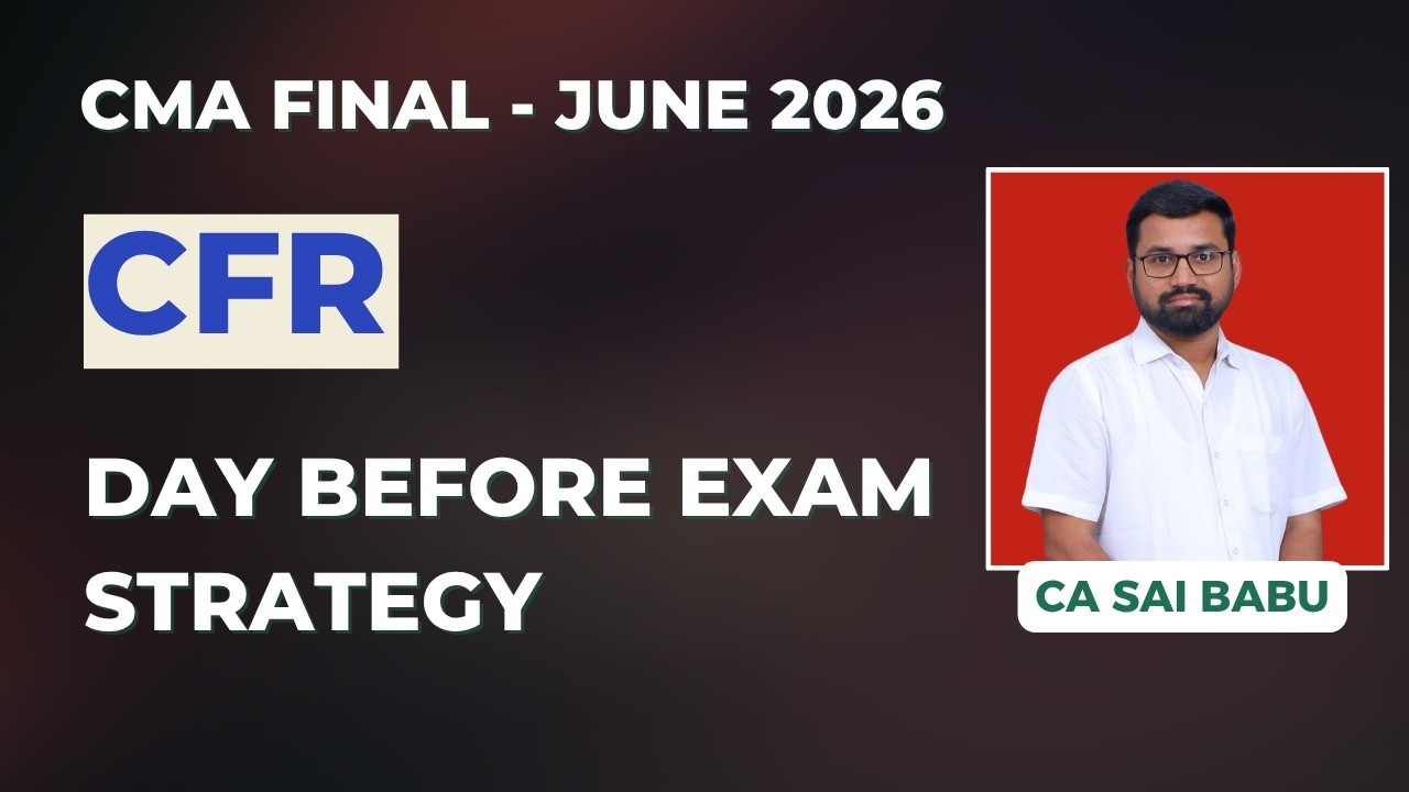 CMA Final | CFR | Стратегия подготовки за день до экзамена | Экзамены июнь 2026