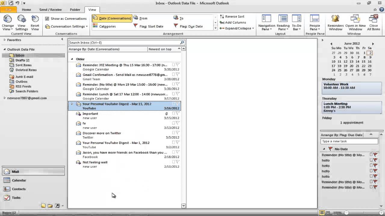 How to use the conversation view in outlook