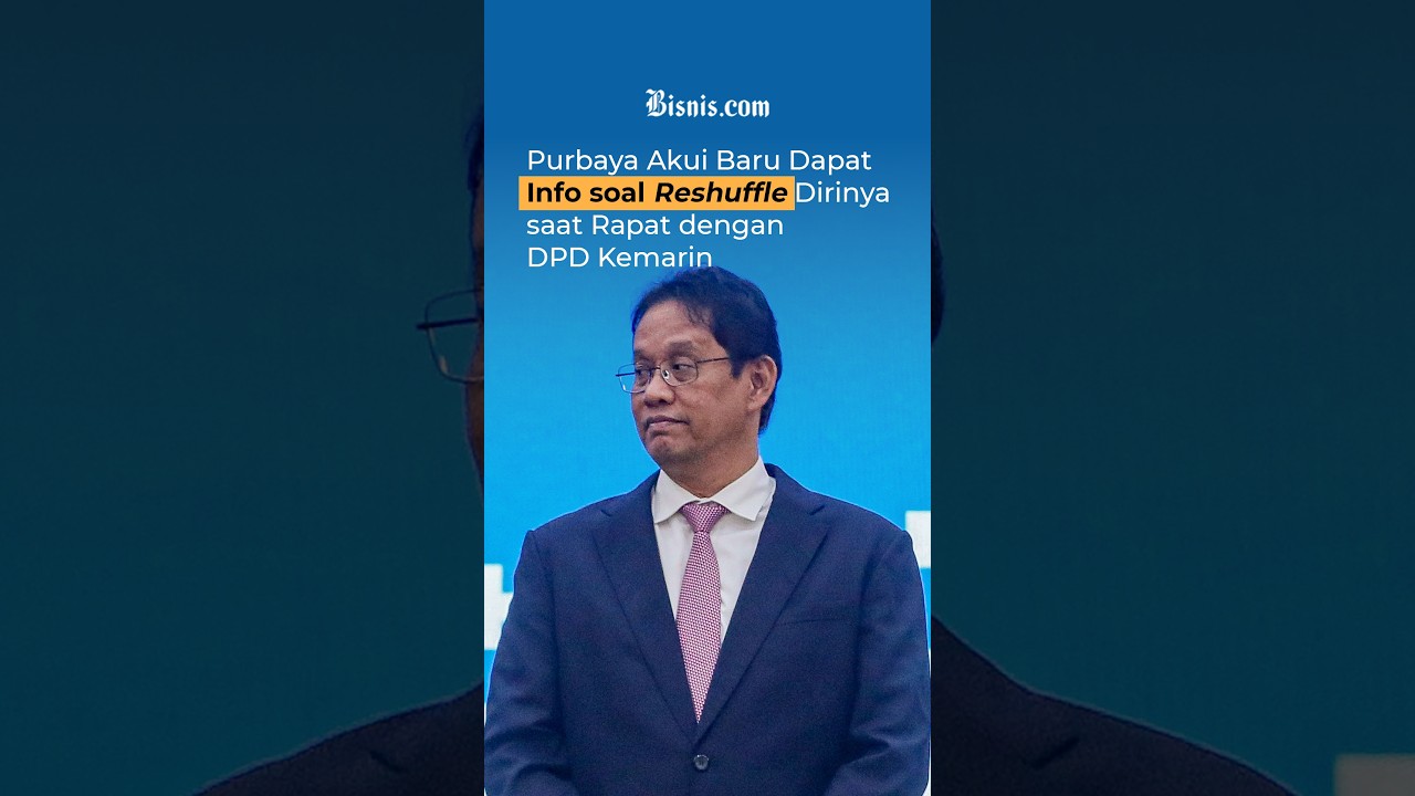 Purbaya Akui Baru Dapat Info soal Reshuffle Dirinya saat Rapat dengan DPD Kemarin