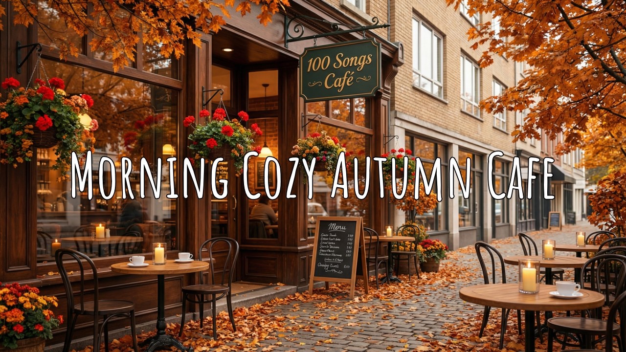 Morning Cozy Autumn Cafe Jazz | Peaceful Fall Atmosphere for Focus, Work & Relaxation