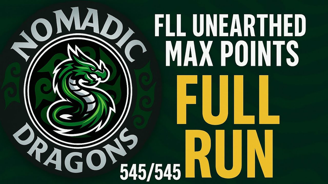 FLL Unearthed FULL Run Max Run Points 545 out of 545