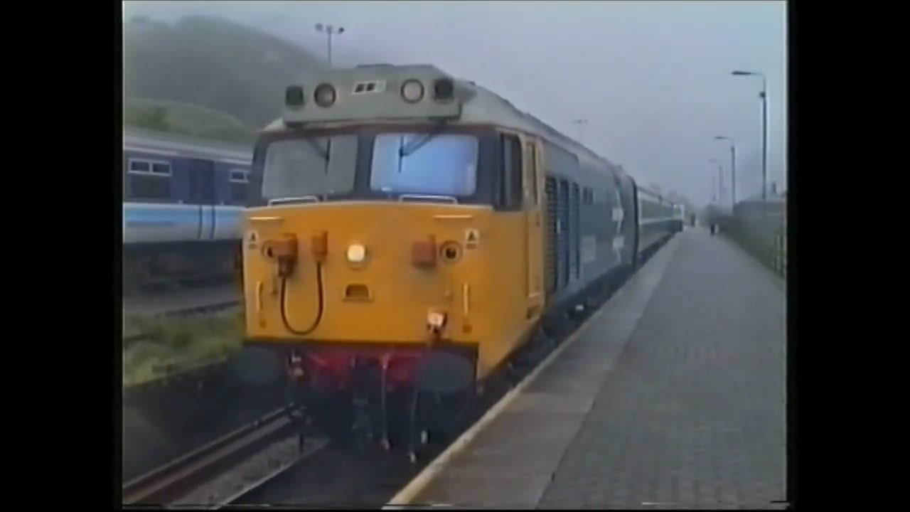 Rails in Wales at Treherbert 1998, through Canton Depot & more