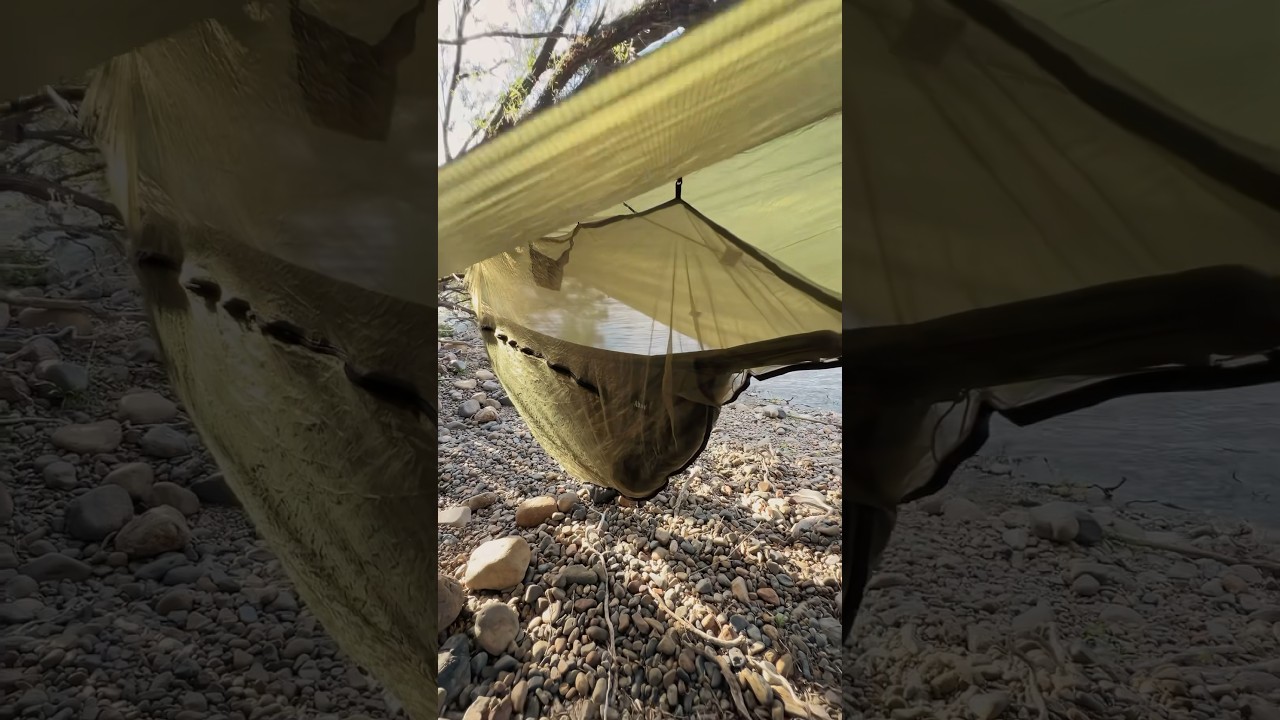 The Ultimate Summer Hammock Camping Setup 😎 #hammock #campingaustralia #bushcraft #hiking #campgear