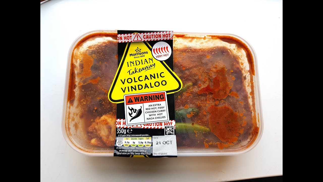 The World's Hottest Supermarket Curry!! Morrisons Volcanic Vindaloo Comes With A Warning!!