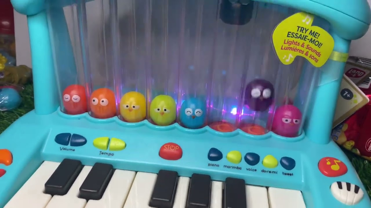 Btoys Hippo pop play piano musical light show #toys #btoys #hippo #piano #satisfying