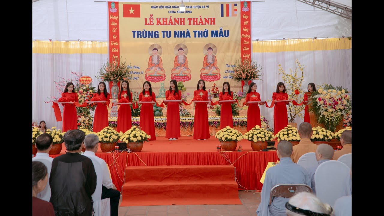 LỄ KHÁNH THÀNH TRÙNG TU NHÀ THỜ MẪU -CHÙA XUÂN LŨNG - XÃ PHÚ ĐÔNG 05-11-2023