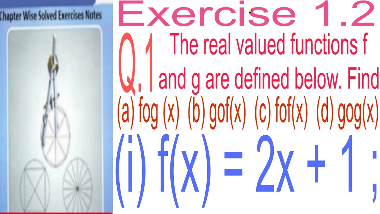 Find coposite function fog,gof,gog,fof. f(x) = 2x + 1 ; g(x)= 3/(x - 1)