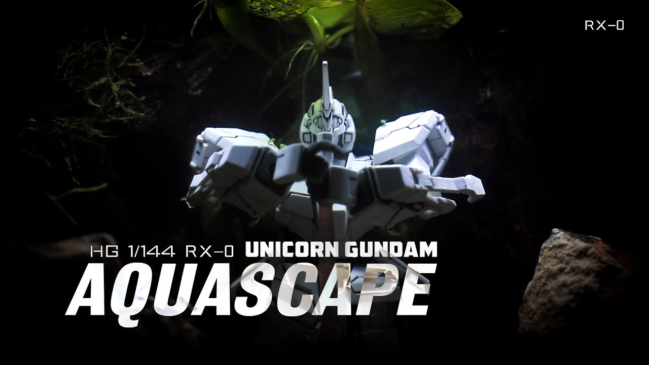 HG 1/144 RX-0 UNICORN GUNDAM - my first Aquascape