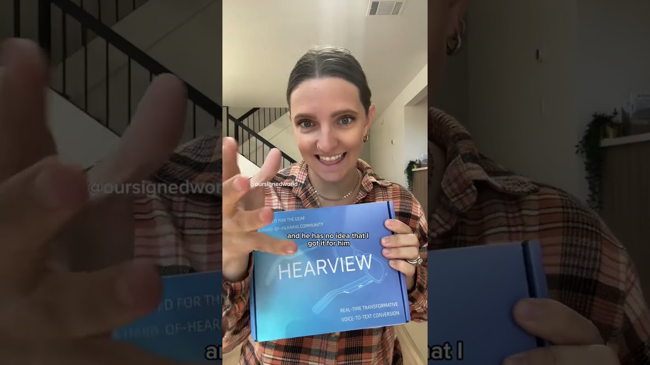 Glasses with captions for the Deaf and HOH