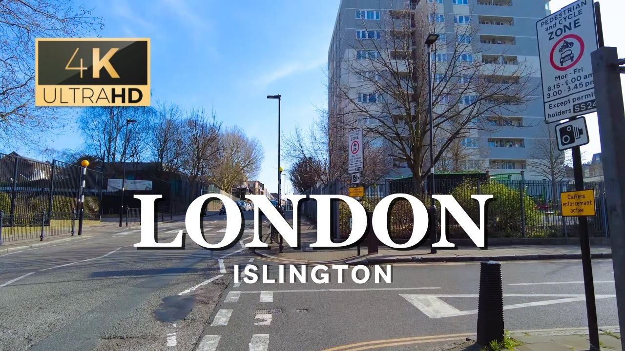 🍃 Spring in London - Part 1 | 🇬🇧 London Walking Tour in Islington | 4K
