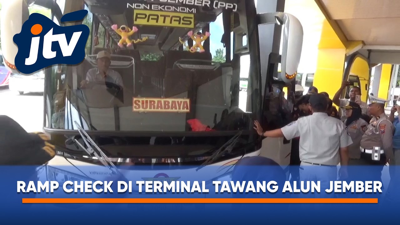 JELANG MUDIK LEBARAN, ARMADA BUS DIPERIKSA PETUGAS