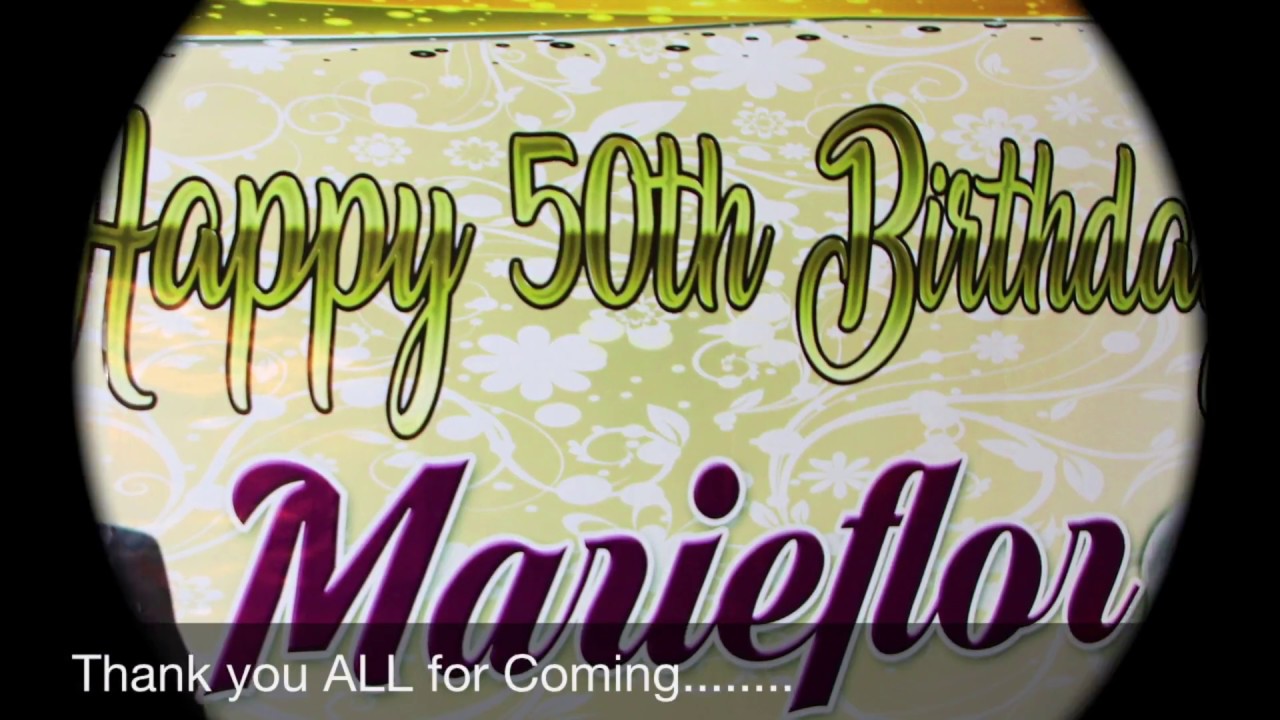 Marieflor 50th Birthday