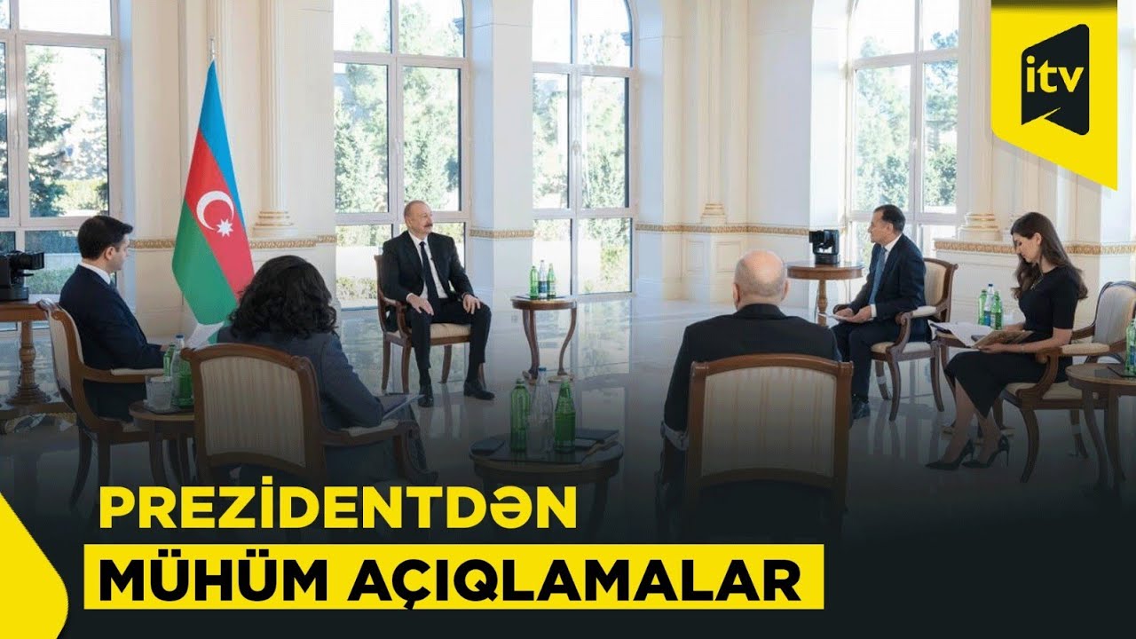 Azərbaycan Prezidenti İlham Əliyev yerli televiziya kanallarına müsahibə verib