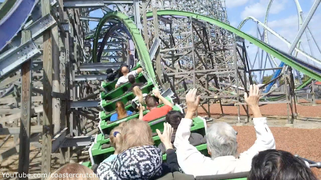 The Joker Back Row (HD POV) Six Flags Discovery Kingdom