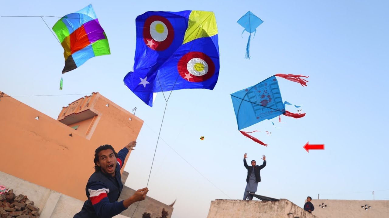 2 Small Kite & Big Kite Catch Nasir With Drone