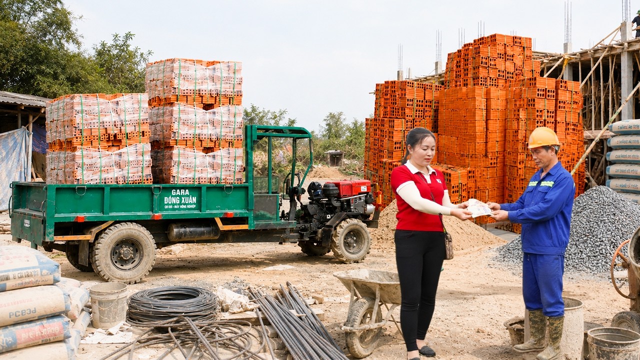 Timelapse - Truckloads Of Cement And Bricks For Sister&rsquo;s New House | Rabbit Rescue