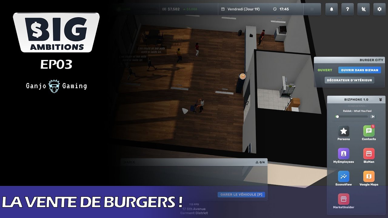 LA VENTE DE BURGERS - Big Ambitions: EP. #3 - Let's Play