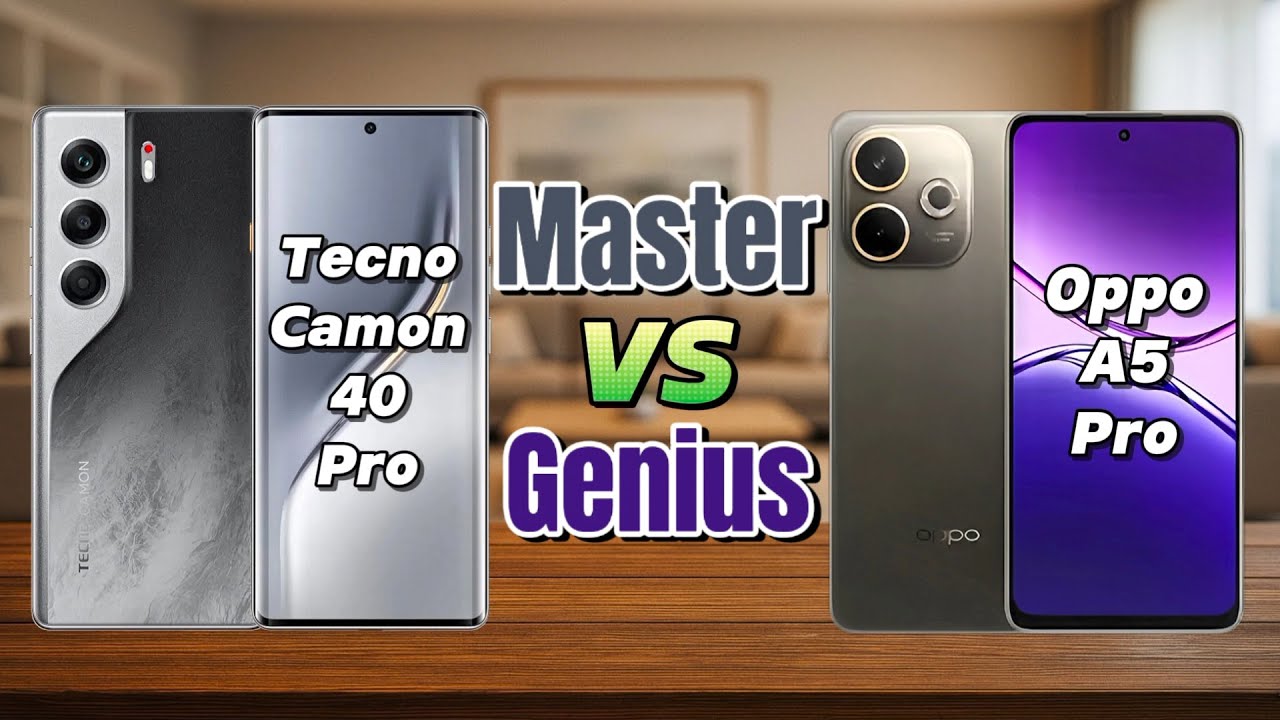 Tecno Camon 40 Pro VS Oppo A5 Pro | Master Vs Genius