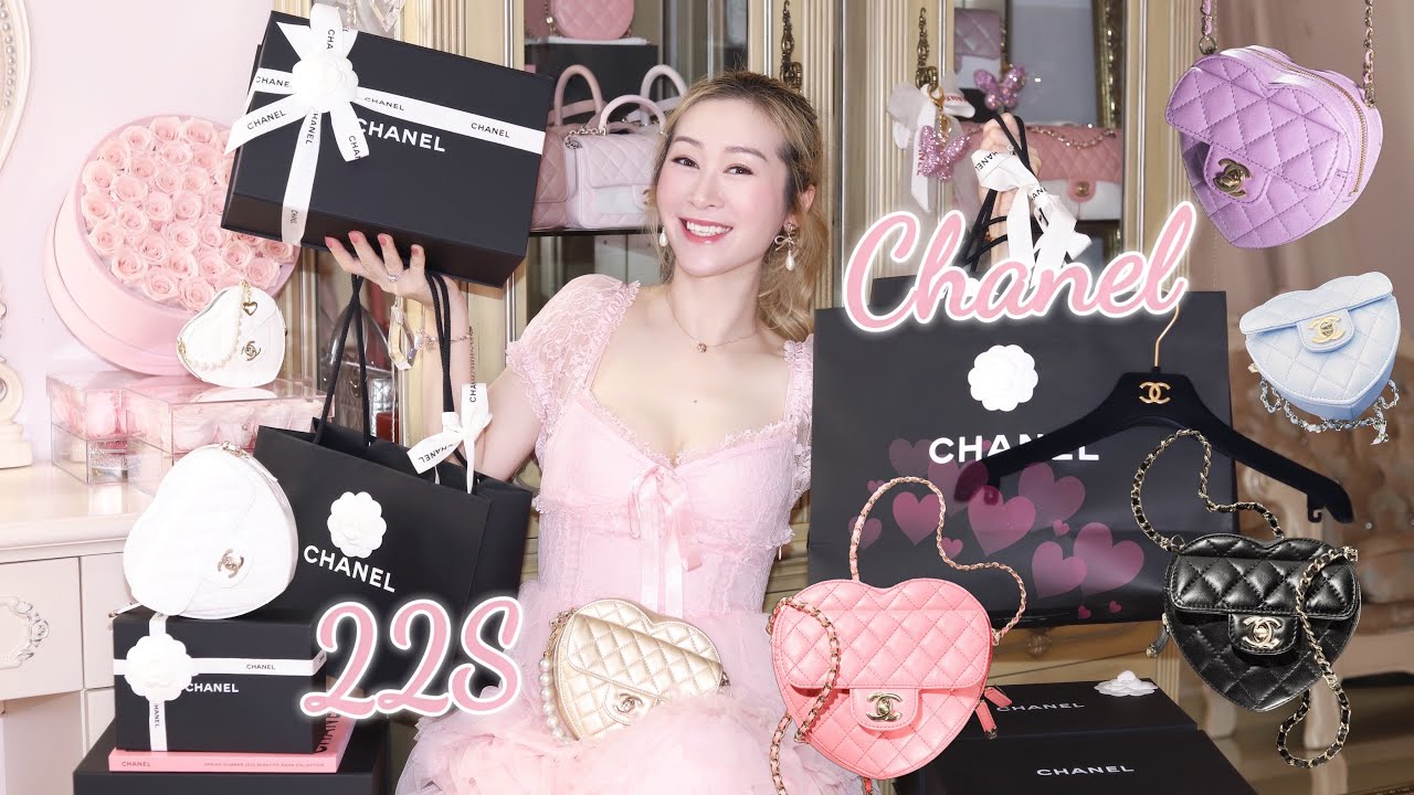 CHANEL 22S PINK HEART BAG 💖 TRIPLE UNBOXING 🤩 OMG! I GOT MY DREAM HEART BAGS ❤️ LINDIESS