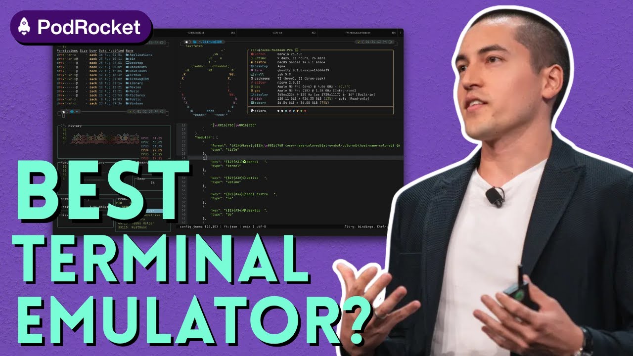 The Ghostty Terminal Emulator | Mitchell Hashimoto | PodRocket