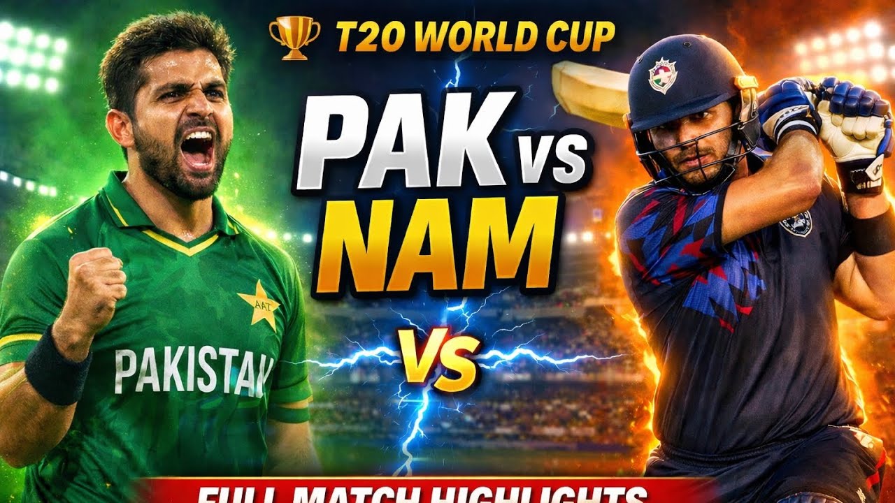 Pakistan vs Namibia T20 World Cup 2026 Full Match Highlights | PAK vs NAM Today Match