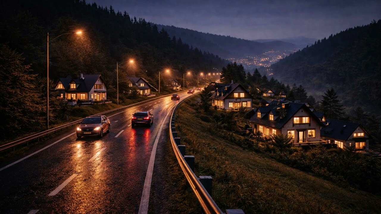 55 Minutes Night Highway Drive 🌙 Deep Focus Music for Work & Calm