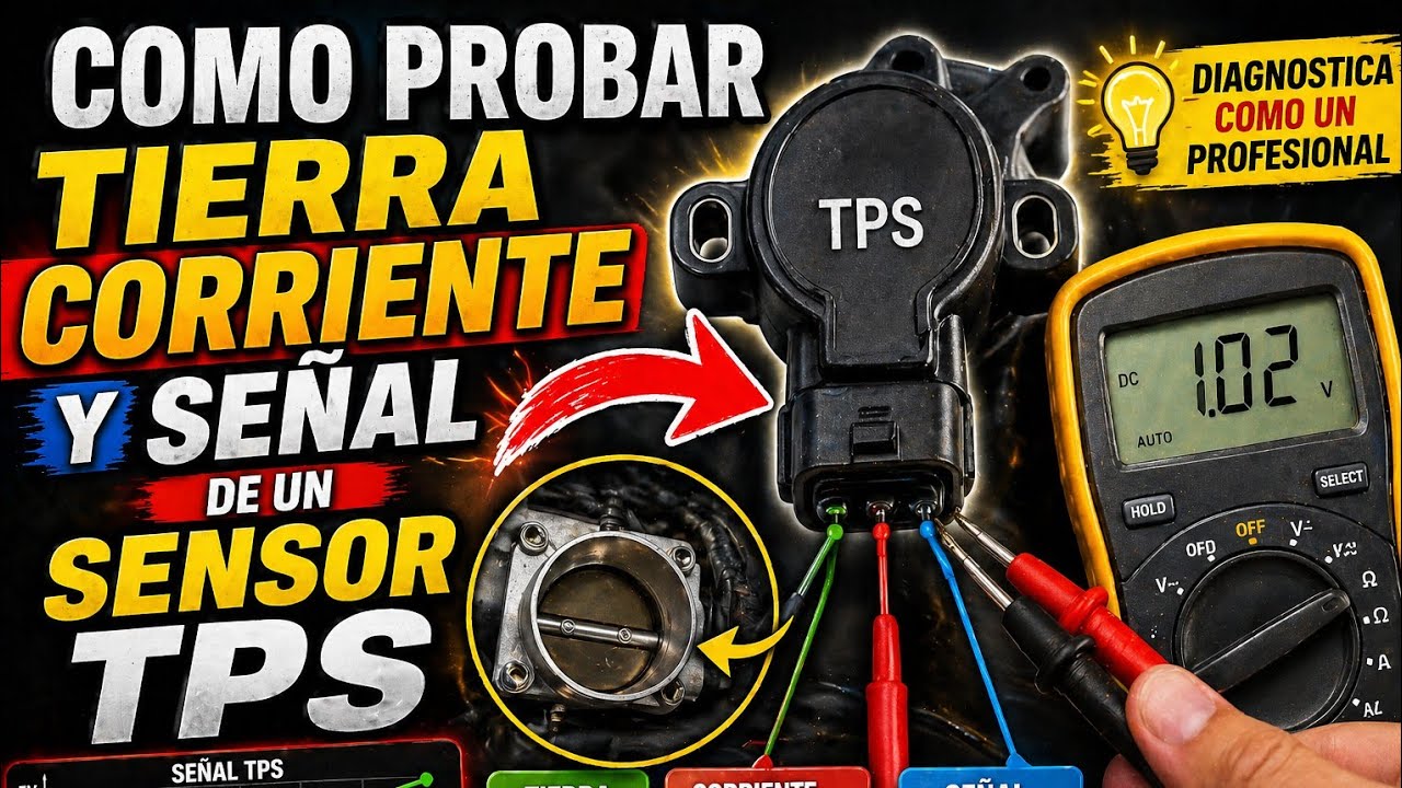 COMO PROBAR TIERRA CORRIENTE Y SEÑAL DE UN SENSOR TPS