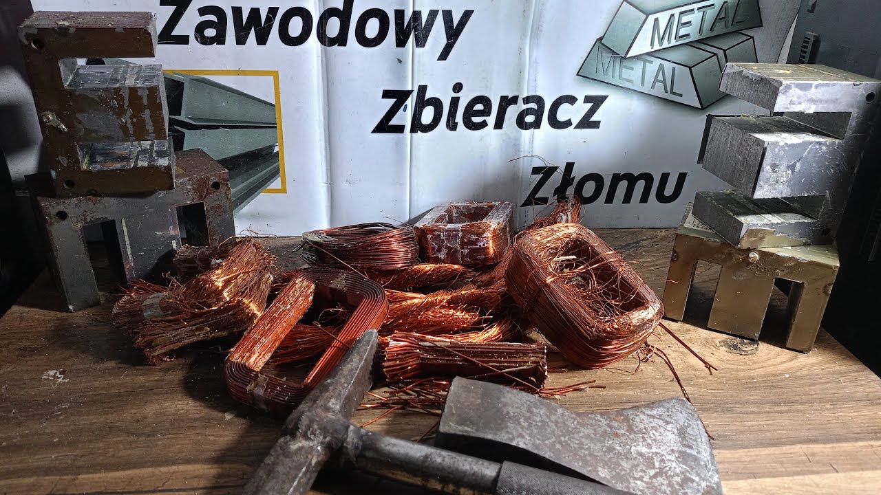Jak WYDOBYĆ MIEDŹ Z TRANSFORMATORA nie używając szlifierki 🙂