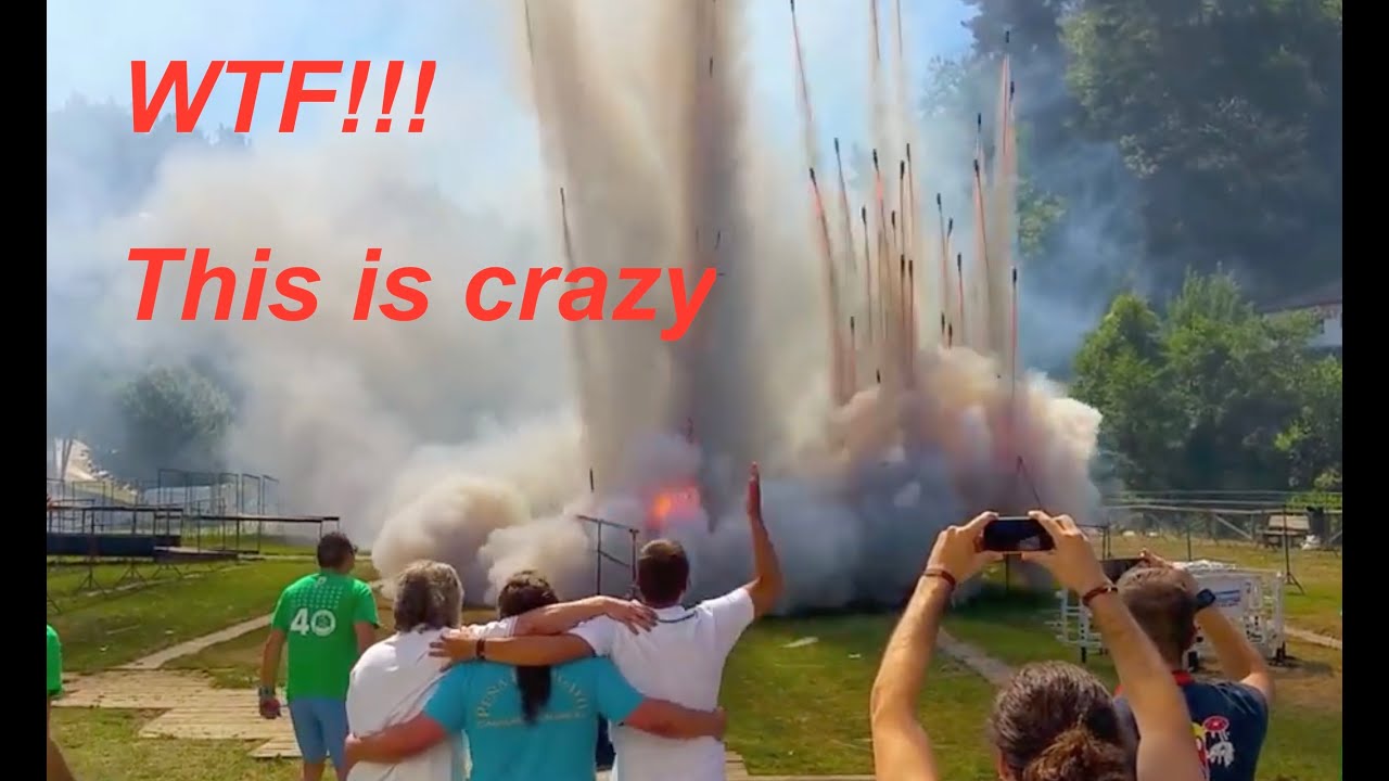 INSANE!!! Spanish Salute Rocket Fireworks goes CRAZY!!!